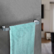 Plantex Aluminium And Acrylic Towel Rod for Bathroom/Cloth hanger for Wall/Towel Holder/Towel Bar/Bathroom Accessories (Grey and Milky White) 24 Inch