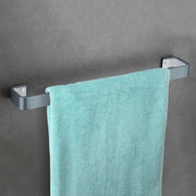 Plantex Aluminium And Acrylic Towel Rod for Bathroom/Cloth hanger for Wall/Towel Holder/Towel Bar/Bathroom Accessories (Grey and Milky White) 24 Inch