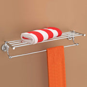 Plantex Stainless Steel 304 Grade Towel Rack with Stainless Steel 304 Grade Skyllo Bathroom Accessories Set 5pcs (Towel Rod/Napkin Ring/Tumbler Holder/Soap Dish/Robe Hook)