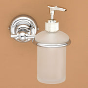Plantex 304 Grade Stainless Steel Washroom Set of 2 - Toilet Paper Holder/Stand/Liquid Soap Dispenser - Skyllo (Chrome)