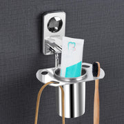 Plantex Metro Platinum Stainless Steel Tooth Brush Holder/Tumbler Holder/Bathroom Accessories