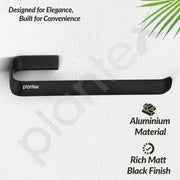 Plantex Aluminium Towel Ring for Bathroom/9 Inch Towel Holder/Towel Hanger for Wash-Basin/Bathroom Accessories - Pack of 1 (1512, Black)