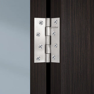 Plantex Heavy Duty Stainless Steel Door Butt Hinges 4 inch x 14 Gauge/2 mm Thickness Home/Office/Hotel for Main Door/Bedroom/Kitchen/Bathroom - Pack of 3 (Satin Matt)
