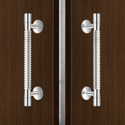 Plantex Main Door Handle/8 Inch Pooja Room Pull Push Handle/Door Handle for Main Door - Pack of 2 (S-141,Chrome) - 3 Years Warranty