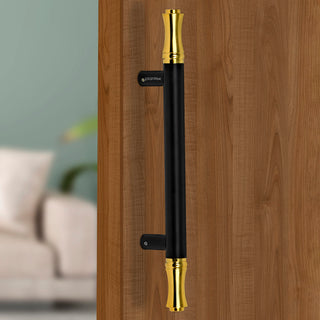 Plantex Main Door Handle/Door & Home Decor/14 Inch Main Door Handle/Door Pull Push Handle – Pack of 1 (121,Black & Gold)