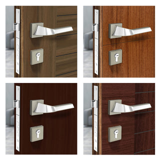 Plantex Heavy Duty Door Lock - Main Door Lock Set with 3 Keys/Mortise Door Lock for Home/Office/Hotel (7090 Satin White & Chrome Finish)