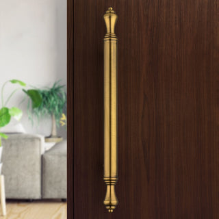 Plantex Heavy Duty Main Door Handle/14 Inch Door Handle for Main Door/Pull-Push Handle - Pack of 1 (Brass Antique) - 3 Years Warranty