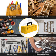 Plantex 12-inch Metal Tool Box for Tools/Tool Box Empty for Home Use/Compact Tools Box (Yellow) 31 X 11 X 10.5 cm