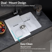 Plantex Undermount Sink for Kitchen with 10 Years Warranty by Plantex/Quartz Acrylic Kitchen Sink/Granite Single Bowl Kitchen Sinks with Coupling & Drain rack (Whiti -16x18 Inches)