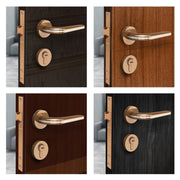 Plantex Heavy Duty Door Lock - Main Door Lock Set with 3 Keys/Mortise Door Lock for Home/Office/Hotel (7077 - PVD Choco & Satin Black Matt)