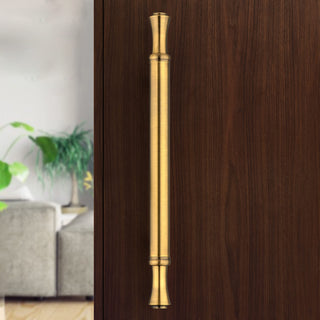 Plantex Heavy Duty Door Handle for Main Door/14 inch Main Door Handle/Pull Push Handle for Home/Hotel/Office Door - Pack of 1 (Brass Antique) - 3 Years Warranty