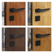 Plantex Mortise Door Lock for Main Door with 3 Computerised Keys/Door Handle Lock for Bedroom, Durable Brass Build/ 3 Years of Warranty(7095 - Black Finish)