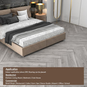 Plantex SPC Tiles for Floor(Sample Plank)/Interlocking Sound Insulated Floor Tiles/Click N Lock Wooden Flooring for Livingroom/Kitchen/Office - Classic Scarbo Rough (Water&Fire Resistant)