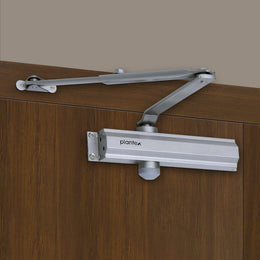 Plantex Heavy Duty Automatic Door Closer/Hydraulic Door Closer for Home/75kg Adujstable Spring Door Closer for Wooden Door & Metal Door (ISO 9001 Certified) - Silver