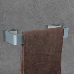 Plantex Aluminium and Acrylic Towel Hanger for wash Basin/Single Towel Rod for Bathroom/Hand Towel Hanger/Bathroom Accessories (Grey and Milky White) 9 Inch