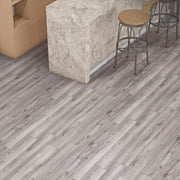 Plantex SPC Tiles for Floor(Sample Plank)/Interlocking Sound Insulated Floor Tiles/Click N Lock Wooden Flooring for Livingroom/Kitchen/Office - Classic Scarbo Rough (Water&Fire Resistant)