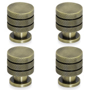 Plantex Knobs for Drawer/Cabinet Knobs/Handle for Drawer/Pull-Push Knobs for Home & Office Drawers - Pack of 4 (Brass Antique)