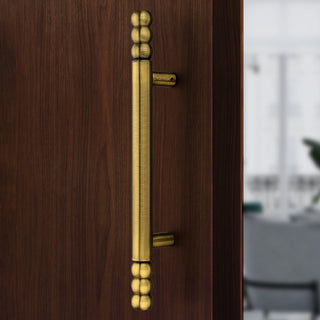 Plantex 14 inch Door Handle for Main Door/Heavy Duty Main Door Handle/Pull-Push Handles for Home/Office/Hotel- Pack of 1 (Brass Antique) - 3 Years Warranty