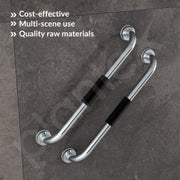 Plantex Stainless Steel Grab Bar for Toilet with Grip/14-inch Anti-Slip Handle for Bathroom Support - Pack of 1 (Chrome)