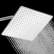 Plantex Stainless Steel Shower head for Bathroom 12 x 12 inch with Water Saving Techonology/Rain Flow Overhead Shower without Arm/Bathroom Showers - (Elegance-Chrome)