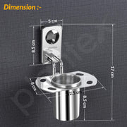 Plantex Metro Platinum Stainless Steel Tooth Brush Holder/Tumbler Holder/Bathroom Accessories