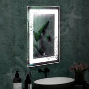 Plantex Mirror with Light with 3 Tone/Designer Mirror for Living Room/Bedroom/Dressing Room - Rectangle Shape (18 X 24 Inch)