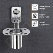 Plantex Metro Platinum Stainless Steel Tooth Brush Holder/Tumbler Holder/Bathroom Accessories