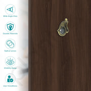Plantex Solid Brass Door Eye/Door Lens/Door Eye Viewer/Eye Hole for Main Door/180 Degree Ultra Clear Door Viewer for Safe and Secure Home/Office/Hotel - Pack of 4 (Brass Antique)