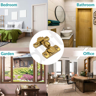 Plantex Door Latch for Balcony/Bathroom/Bedroom/Garden/Sliding Gate - Flip Lock/Chitkani/Back Stopper - (PVD Gold)