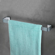 Plantex Aluminium And Acrylic Towel Rod for Bathroom/Cloth hanger for Wall/Towel Holder/Towel Bar/Bathroom Accessories (Grey and Milky White) 24 Inch