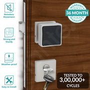 Plantex Heavy Duty Door Lock/Main Door Mortise Lock Handle/Handle Set for Home/Office/Door Accessories - (PT-011, Satin & Black)