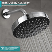 Plantex ABS 12 Inch Round Head Shower/Overhead Rain Shower/Shower for Home/Hotel/Adjustable Shower Head for Bathroom - Pack of 1 (Chrome, D615)