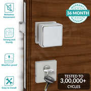 Plantex Heavy Duty Door Lock/Main Door Mortise Lock Handle/Handle Set for Home/Office/Door Accessories - (PT-011, Satin & Chrome)