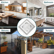 Plantex 304 Grade Stainless Steel Drain Cover/Bathroom Drain Cover/Bathroom Drain Jali/Floor Trap for Bathroom and Kitchen - (6x6 inches)