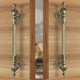 Plantex Door Handle/Main Door Handle/18 inch Pull-Push Handle/Door Handle for Home/Office/Hotel - Pack of 2 (S-136, Brass Antique)