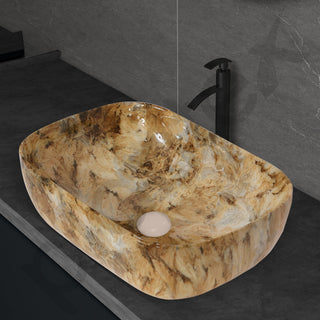 Plantex Basin for Bathroom/Ceramic Table Top/Counter Top Wash Basin (Alpha -NS-137, 18 x 13 x 5.5 Inch)