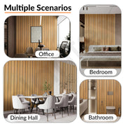 Plantex PVC Panel for Wall 10 Feet/3D Wall Panel Louvers Panel for Interior DÃ©cor/Fluted PVC Panels for Walls/Home & Office Use/Pack of 3 Covers 30 Sq. Ft (Golden Oak - 2G)