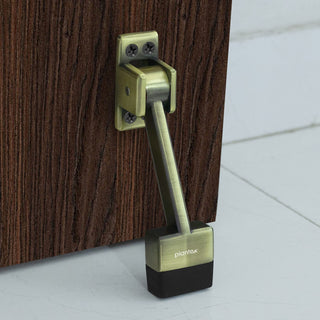 Plantex Door Stopper for Home|Stopper for Doors with Rubber Grip - (5 inch,Pack of 4) Brass Antique