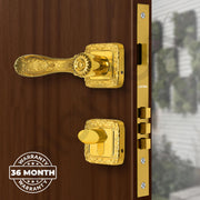 Plantex Premium Door Locks with 3 Years of Warranty by Palntex/Main Door Lock for Home/Mortise Lock for Door - Main Door Lock Set (644 - PVD Gold)