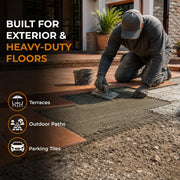 Plantex Lexora Tile Adhesive for Terracotta/Ceramic & Quarry Tiles/Polymer Modified Cement Adhesive for Floor & Wall Tiles Fixing/ Kitchen & Bathroom  Use - 20kg (LX-01, Grey)