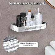 Plantex Bathroom Shelf for Wall/Stainless Steel Wall Mounted Shelf/Kitchen/Living Room/Bathroom Organiser with Drill (Chrome, 12x5 inches)