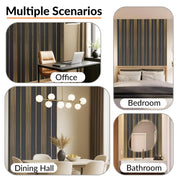 Plantex Louvers Panel for Wall/8 Feet Wall Panels/3D Charcoal Panel for Interior Walls DÃƒÆ’Ã‚Â©cor - Pack of 10 Covers - 80 Sq. Ft, Size-1 Feet x 8 Feet (YD-1209)
