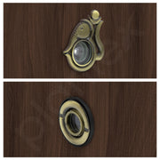 Plantex Solid Brass Door Eye/Door Lens/Door Eye Viewer/Eye Hole for Main Door/180 Degree Ultra Clear Door Viewer for Safe and Secure Home/Office/Hotel - Pack of 2 (Brass Antique)