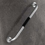 Plantex Stainless Steel Grab Bar for Toilet with Grip/20-inch Anti-Slip Handle for Bathroom Support - Pack of 1 (Chrome)