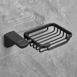 Plantex Space Aluminum Soap Holder for Bathroom/Wall Mounted Soap Stand/Bathroom Soap Holder/Bathroom Accessories (Black)