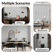 Plantex PVC Wall Panel/Louvers Panel for Wall/3d Wall Panel for Interior Wall DÃ©cor/Eco-Friendly Fluted Panel for Wall/- Pack of 7 Covers - 70 Sq.Ft (White & Black, 1ft x 10Ft)