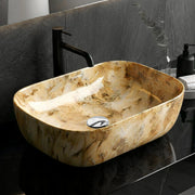 Plantex Basin for Bathroom/Ceramic Table Top/Counter Top Wash Basin (Alpha -NS-137, 18 x 13 x 5.5 Inch)