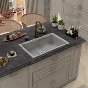 Plantex Quartz Acrylic Kitchen Sink/Undermount Sink for Kitchen with 10 Years Warranty by Plantex/Granite Single Bowl Kitchen Sinks with Coupling (Brun - 32x20 Inches)