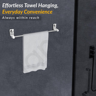 Plantex Metro Stainless Steel Towel Hanger for Bathroom/Towel Rod/Bar/Towel Stand/Bathroom Accessories(2 feet Long)