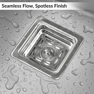 Plantex Coupling for Kitchen Sink/Stainless Steel Waste Coupling/Square Shape Coupling - Pack of 1 (Matt Finish)